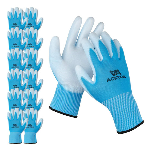 Guantes De Seguridad Ultrafinos De Pu, 12 Pares, Wg002 ...