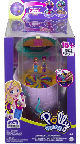 Set Y Bolsa Polly Pocket. Estuche De Patinaje Micro