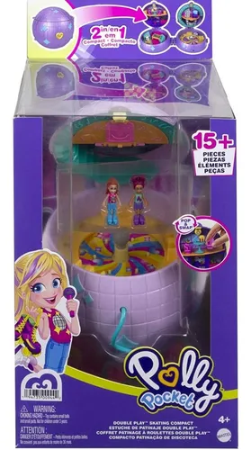 Set Y Bolsa Polly Pocket. Estuche De Patinaje Micro Cuotas sin