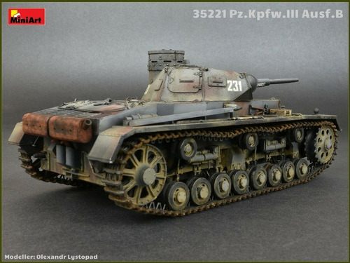 Tanque  Panzerkampfwagen  I I I  Ausf B Crew Miniart A 1 :35