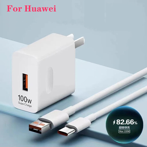 Cargador Huawei 100w P60 Pro P50 Nova 11 Mate X3