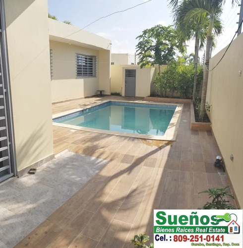 Imagen 21 de 30 de Sueños Bienes Raíces Real Estate Cod:2250 Vende Preciosa Casa Con Piscina En Urb: Don José María, Gurabo, Santiago, Rep. Dom.