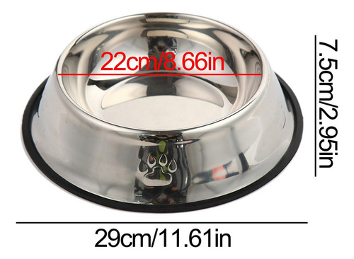 Cuenco De Acero Inoxidable Para Perros Cuencos Para Perros D