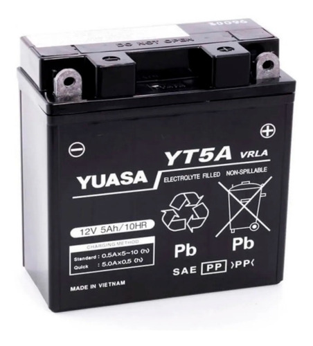 Imagen 1 de 1 de Bateria Yuasa Yt5a Yb5l-b Gel Yamaha Crypton T 105 - Sti