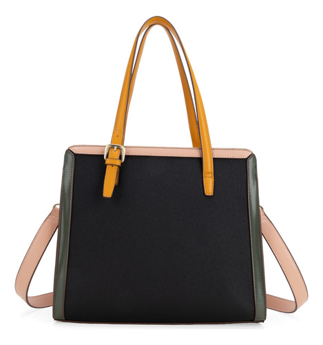 Bolsa Satchel Cloe Calzana I Grande Color Negro