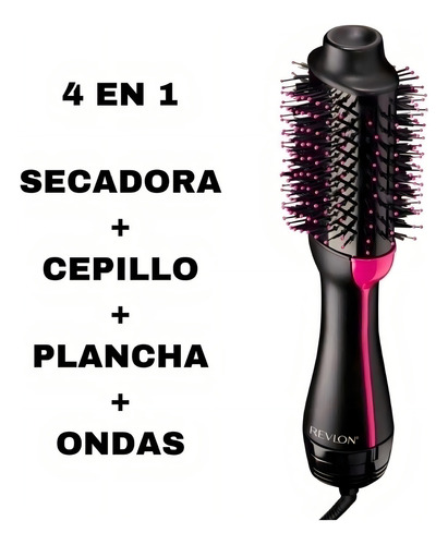 Cepillo Secador Revlon Rvdr5222la1n2 Voluminizador Ionico Negro