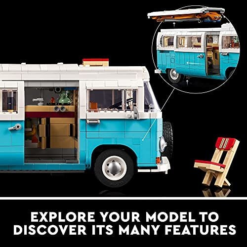 Kit De Construção Lego Volkswagen T2 Camper Van 10279; Const