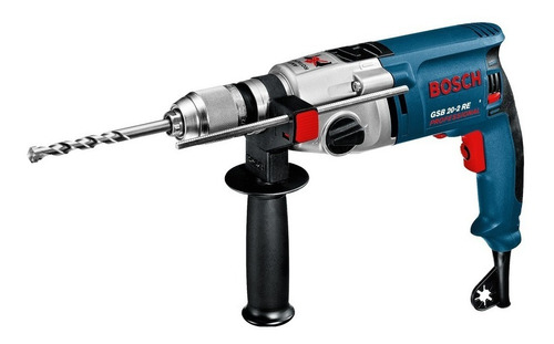 Furadeira martelete parafusadeira elétrica de 13mm Bosch GSB 20-2 RE 701W + acessório com caixa de papelão 220V