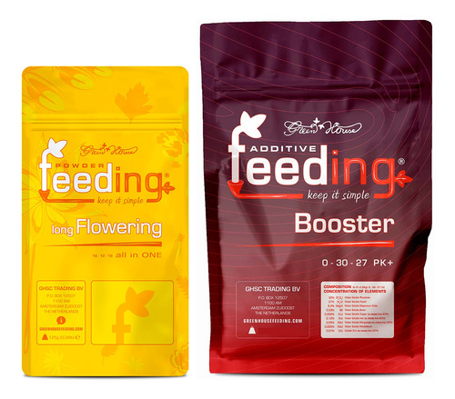 Fertilizante Powder Feeding Long 125gr Con Pk Booster 1kg