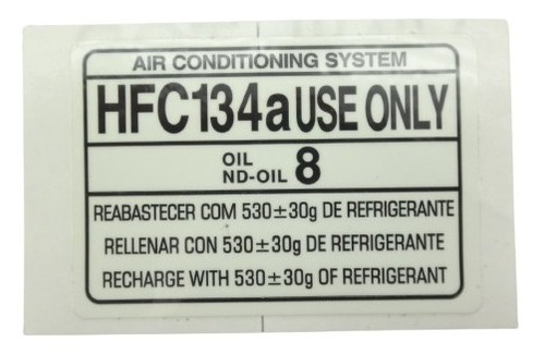 Etiqueta Adesivo Ar Condicionado Fielder 2005 2008 Original