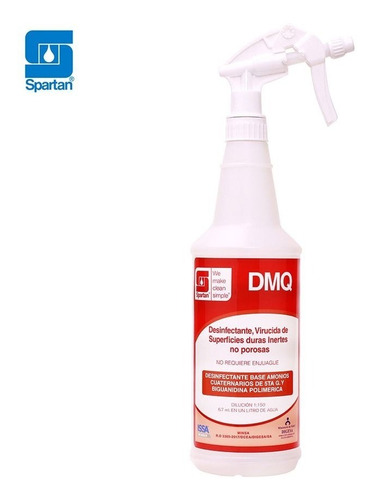 Pulverizador Spray Dmq Amonio Cuaternario Plástico 1 Lt 