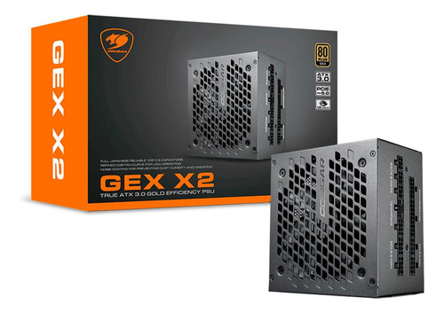 Fonte Cougar Gex X2 1000w 80 Plus Gold Pfc Ativo Preta