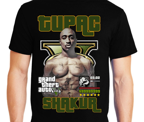 Tupac - Rapero - Cantante (13) - Polera