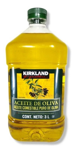 Aceite Comestible Puro De Oliva 3 Litros Kirkland Signature
