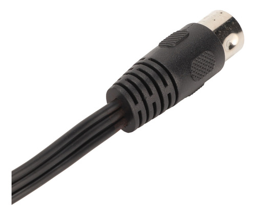 Qp Cable Din De 5 Pines Macho A 2 Conectores Rca Hembra Y