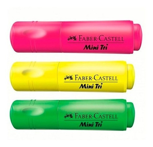 Destacador Mini Faber Castell X50 Unidades