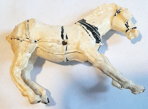 Juguete Antiguo Caballito Plástico Falta Jinete Caballo 7 Cm