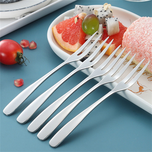 Lhc De Garfo De Frutas E Bolo De Dois Dentes De Aço Ino