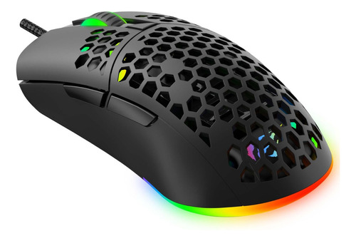 Mouse Gamer Havit Ms1036 Rgb Programable 7200 Dpi Negro