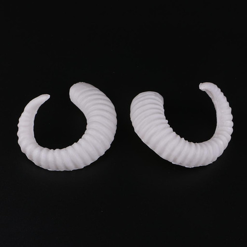 Diadema Gótica Con Cuernos De Carnero Siniestros Blancos