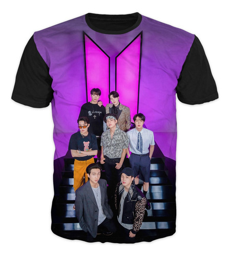 Camiseta Bts K Pop Adultos Y Niños Ref 3