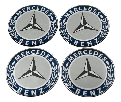 Adesivo Emblema Resinado Roda Mercedes 145mm Cl7