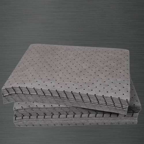 10x Almohadilla Absorbente De Aceite, Papel 25x33cm Gris