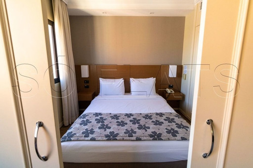 Imagem 8 de 15 de Apartamento Mobiliado No Apart-hotel The World, Para Investimento Na Vila Olímpia - Sf31615