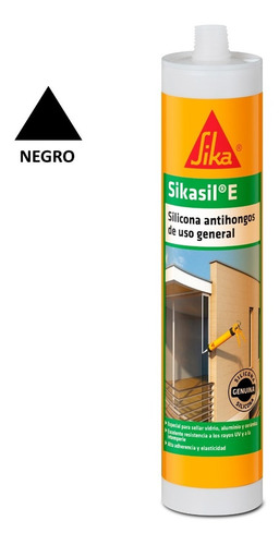 Imagen 1 de 7 de Sikasil E Silicona Con Fungicida (antihongos) 280 Ml