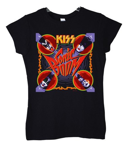 Polera Mujer Kiss Sonic Boom Rock Abominatron