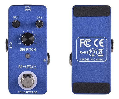 Pedal Pitch Shifter M-vave Dig Pitch Para Guitarra