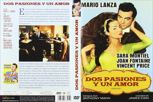 Dos Pasiones Y Un Amor - Serenade - Mario Lanza - Dvd