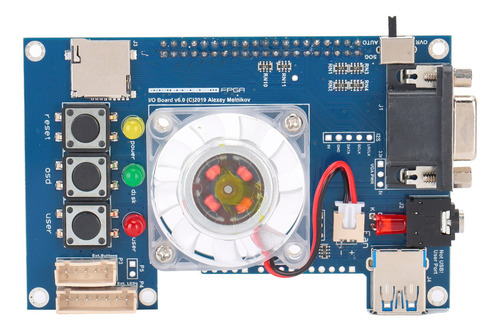 Io Board Analógico Vga Puerto Para Mister Fpga 3.5mm Auricul