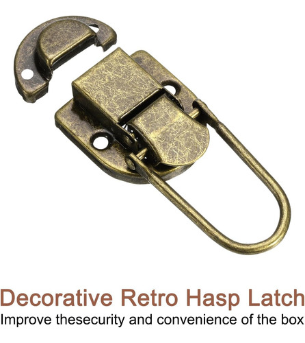 Bloqueo De Hasp De Pico De Pato Uxcell 4 Pc, Broche De Hebil