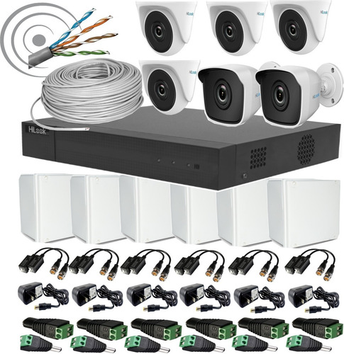 Imagen 1 de 9 de Combo Hilook Dvr 1080p 8 Ch + 6 Cámaras 1080p + Obsequio