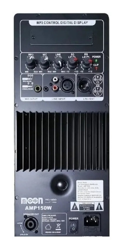 Modulo Amplificador Potencia Bafle Potenciado 250w Bluetoot