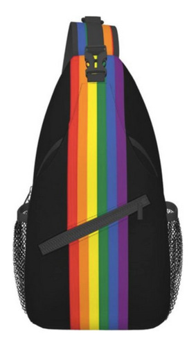 Mochila Transversal Crossbody Lgbt Arco-íris Orgulho Gay