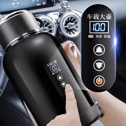 Hervidor De Agua Eléctrico Para Coche De 1400 Ml, Sin Base