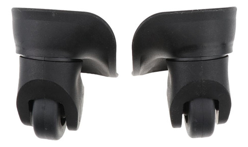 2 Pares De Ruedas De Maleta De Equipaje Duradero Negro