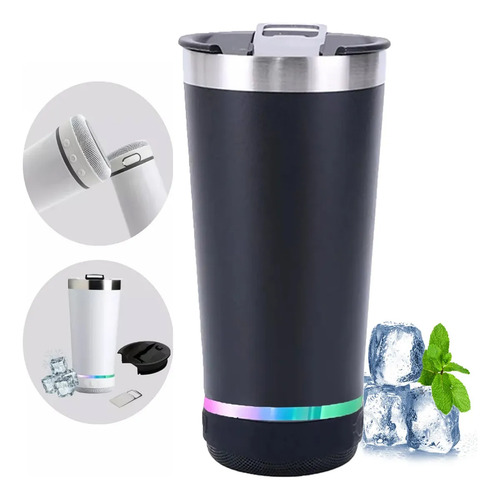 Termo Portátil De Acero Inoxidable Con Tapa De Termo