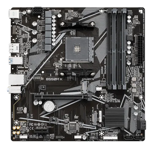 Motherboard Am4 Gigabyte B550m K Amd Placa Madre Ddr4