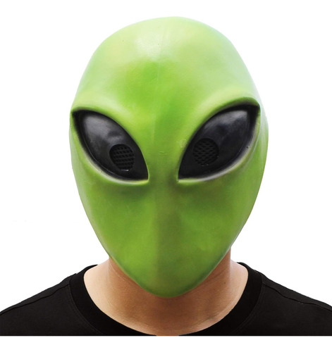 Partyhop Máscara De Cabeza De Extraterrestre Verde, Máscara