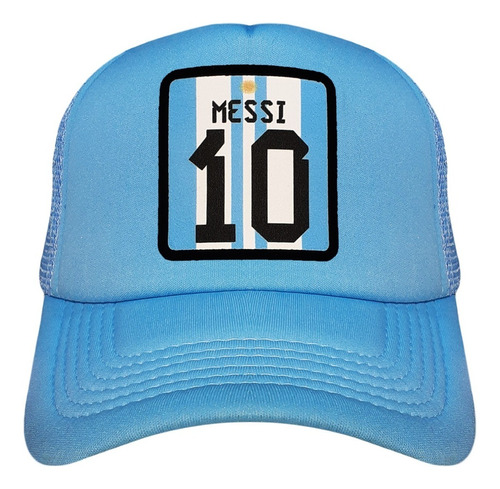 Gorra Trucker Messi 10 Qatar 2022 Mundial Argentina