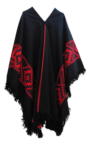 Poncho Gaucho Tradicional Folclore Negro
