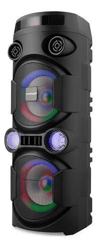 Parlante Winco W219 portátil con bluetooth negro 220V - Excelente (Reacondicionado)