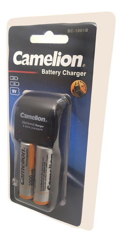 Kit Cargador + 2 Pilas Aa 2000mah Camelion, Recargables