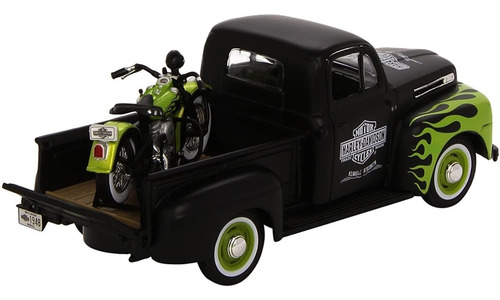 48 Ford F-1 Pickup + 48 Fl Panhead Harley Custom 1/24 Maisto