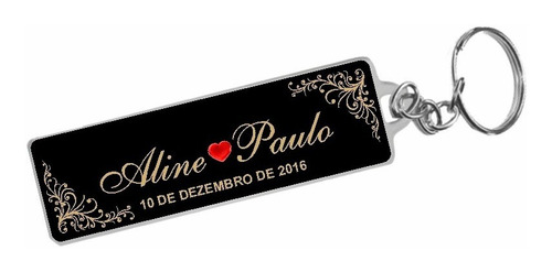 20 Chaveiros De Metal Personalizado Casamento Empresas