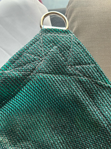 Malla Sombra 5x7 Reforzada Lista Para Colocar Raschel 90% Verde