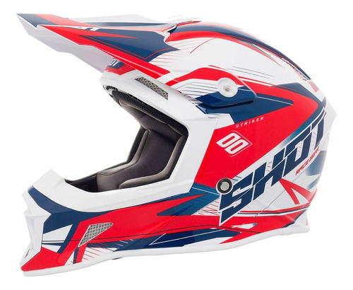 Casco Shot Striker Side Blue-red